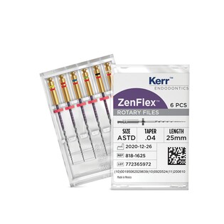 Pilniki ZenFlex .04/25mm ASSORTED PACK ROW 6szt.