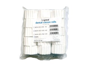 Wałeczki stomatologiczne 1 Begreat Dental Cotton Rolls 300g