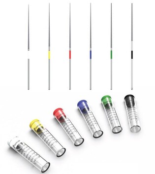 Pilniki kanałowe U-file Woodpecker 035 zielone 33mm opakowanie 6 szt. (Endosonore) Endo chuck