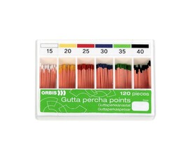Gutta-Percha 02 45-80 25mm 120szt. ORBIS