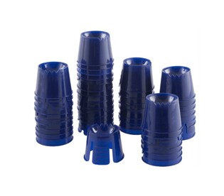 ORBIS Kieliszki jednorazowe granatowe 50szt. plastikowe