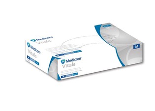 RĘKAWICZKI NITRYLOWE MEDICOM EXTRA CIENKIE NIEBIESKIE 100 SZT. SAFETOUCH ADVANCED VITALS - WARIANTY