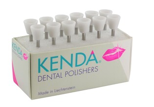 Gumki do wypełnień białe Kenda CGI 910C kielich duży 12szt (polerowanie wstępne kompozytów, kompomerów, glasjonomerów)