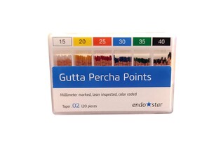 Gutta-Percha Endostar Diadent 02 70 120szt.