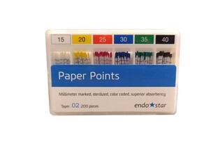 Sączki pap.02 090-140 200szt. ENDOSTAR-DIADENT