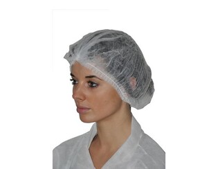 Czepek harmonijkowy biały 1szt HOPEN Clip Cap White PP Simple Plastic