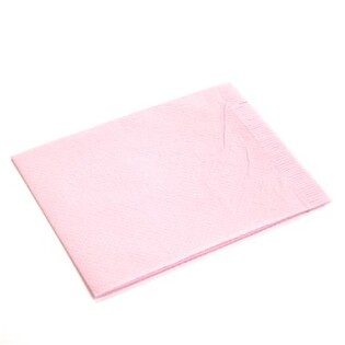 Pokrowce na zagłówek ORBIS różowe 500szt. 25x33cm bibułowo-foliowe