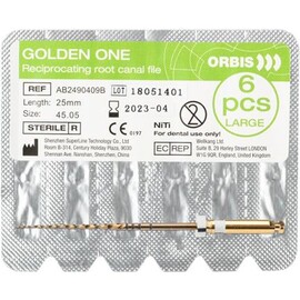 ORBIS Golden One Pilniki Large 25mm 45.05 białe 6szt. sterylne