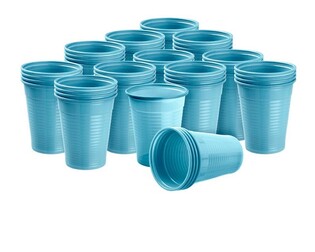 Kubeczki 200ml niebieskie 100szt. Akzenta Light Blue/Sky Blue