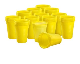 Kubeczki 200ml żółte 100szt. Akzenta Yellow