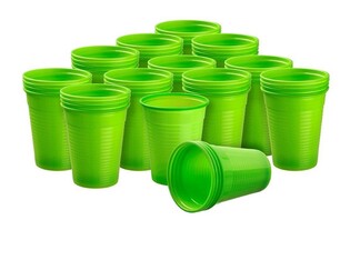 Kubeczki 200ml limonkowe 100szt. Akzenta Fresh Green