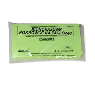 Pokrowce na zagłówek Mustaf limonka 50szt.