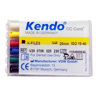 Pilniki K-File Kendo 25mm 45 non sterile WYCOFANE