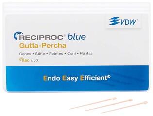 VDW Reciproc Blue Gutta-percha R50 żółta 60szt/opak.