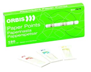 Sączki pap. ProTaper ORBIS F3 180szt. niebieskie