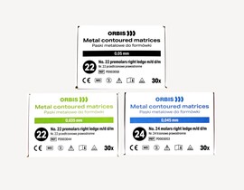 ORBIS Paski do formówki 0.045mm 50szt. profilowane dwustronne na przedtrzonowce