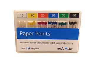 Sączki pap.04 20 100szt. ENDOSTAR-DIADENT
