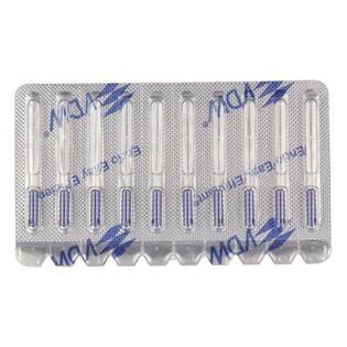 Miazgociągi VDW niebieskie F/4 Sterile