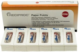 VDW Reciproc sączki R25 czerwone 144szt./opak. sterylne