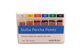 Gutta-Percha Endostar Diadent 06 20 60szt.