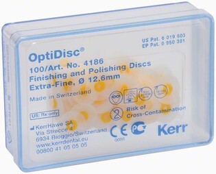 Hawe krążki 4186 Optidisc 100 szt extra-fine 12,6mm żółte