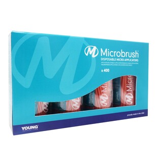 Pędzelki Microbrush regular pomarańczowe 100szt