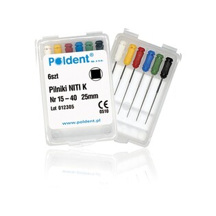 Pilniki K-NITI 25mm 40 Poldent Endostar