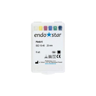 Pilniki K 25mm 40 Poldent Endostar