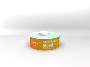 xRękaw do sterylizacji Begreat 75mmx200m papierowo-foliowy zielony