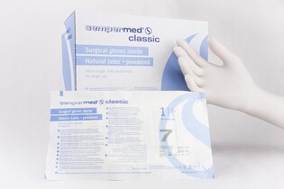 Rękawiczki 8 sterylne pudrowane Semper Classic 1 para