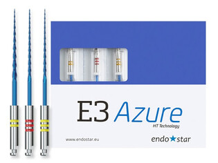 Pilniki E3 AZURE Small 21mm 20/04 6szt/op