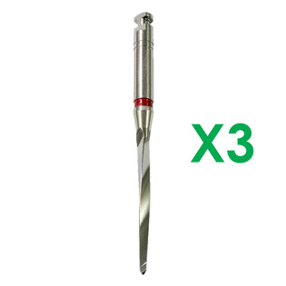 Super Fiber Posts-Wiertła Drills 1.47mm Red czerwone 3szt. iLumi