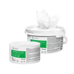 RABAT GAZETKA MEDISEPT Chusteczki Dry Wipes boxGAZETKA marzec-kwiecień 2024 (wiaderko+wkłady)