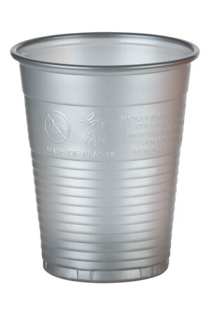 Kubeczki 180ml ORBIS srebrne 50szt/op. silver