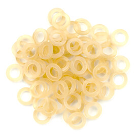 WYCIAGI DO MASKI 5/16" ( 7,9 mm) LATEX EXTRAORAL ELASTICS 5/16" 16-OUNCE--CLEAR 1000 ELASTICS PER PACKAGE