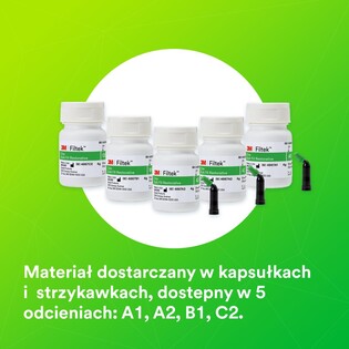 Filtek One Bulk Fill A3 strzykawka 4g. materiał do wypełnień w odcinku bocznym 7
