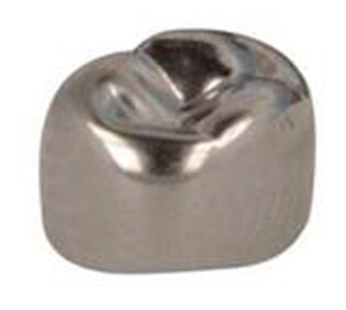 Koronki 3M Stalowe pierwszy dolny lewy 8,1 #4 do zębów mlecznych uzupełnienie: 5 sztuk 7000053226