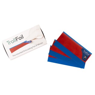 TrollFoil Red 8 µ - czerwona folia artykulacyjna na ramce 500szt/op.