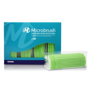 Pędzelki Microbrush Plus regular zielone 4 x 100 szt