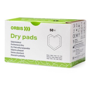 ORBIS Dry Pad małe small 50szt. pampersy policzkowe (28x30mm) 2