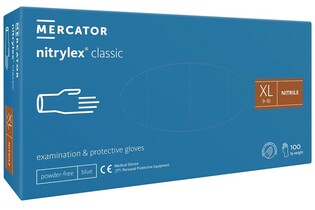 Rękawiczki XL nitryl Mercator Classic 100szt/op