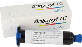 Orthocryl LC, przezroczysty akryl w nabojach 30g do pistoletu.