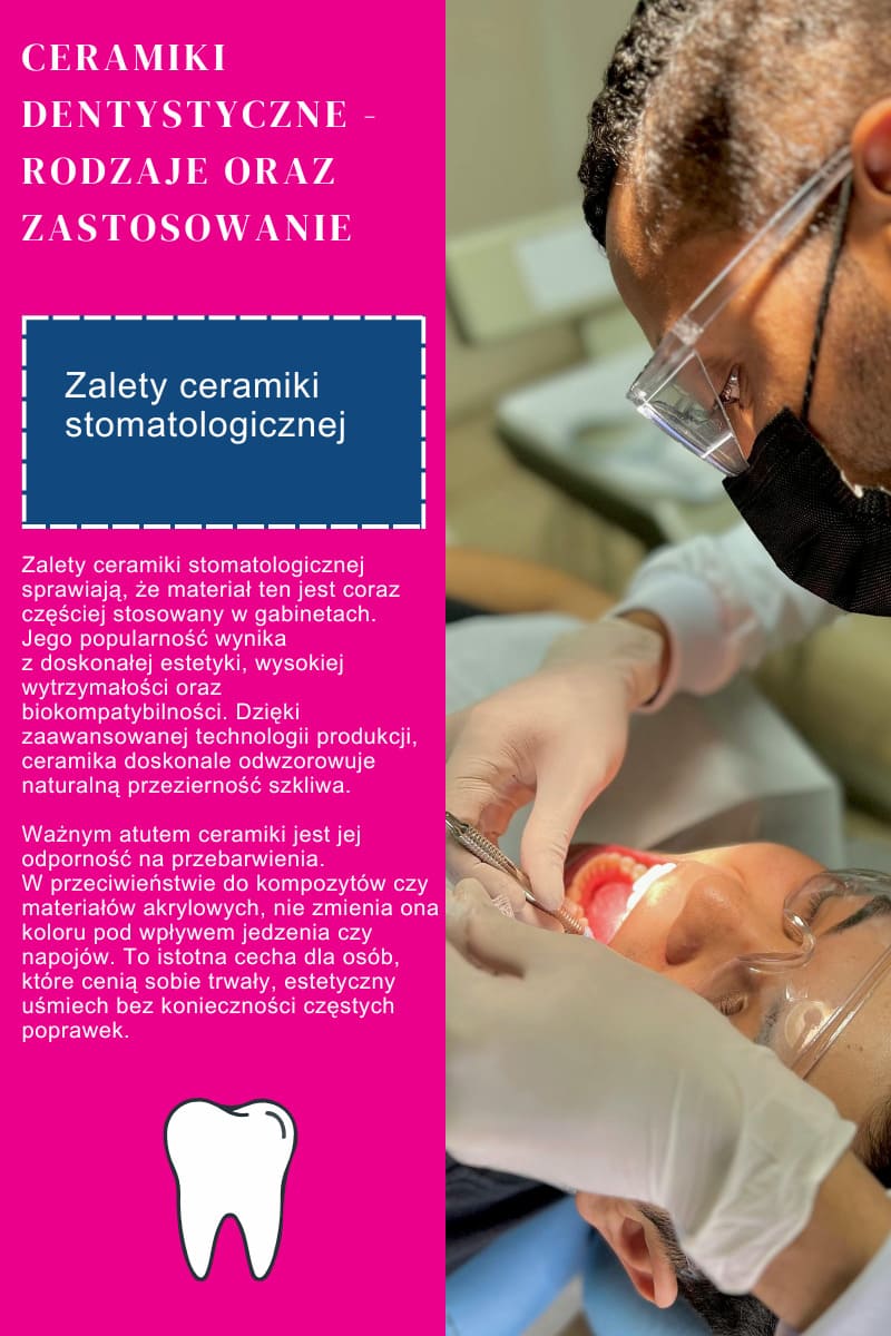 Ceramiki dentystyczne - rodzaje oraz zastosowanie