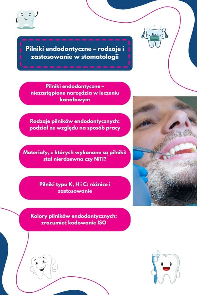 Pilniki endodontyczne rodzaje